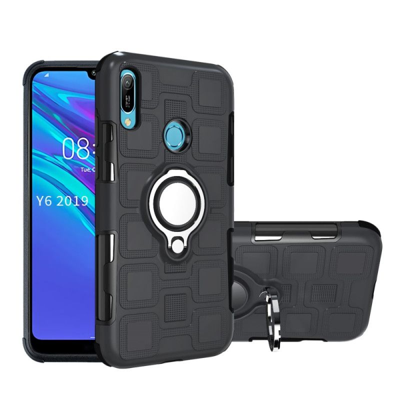 Cover Huawei Y6 2019 Sort Superstærk Med Støttering