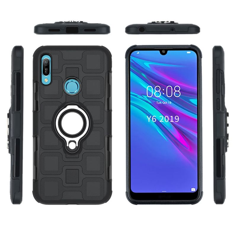 Cover Huawei Y6 2019 Sort Superstærk Med Støttering