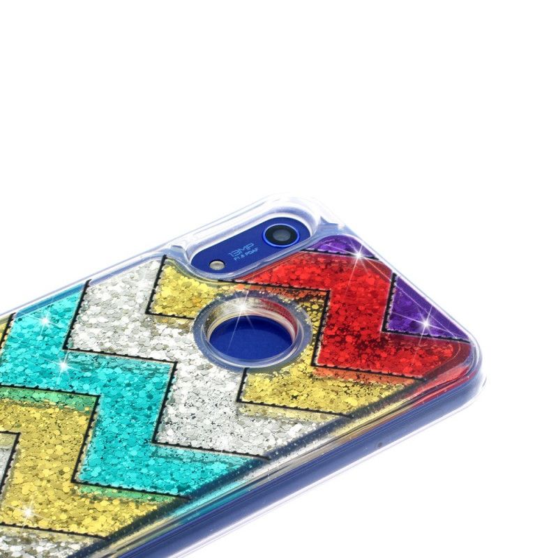 Cover Huawei Y6 2019 Zigzag-Pailletter