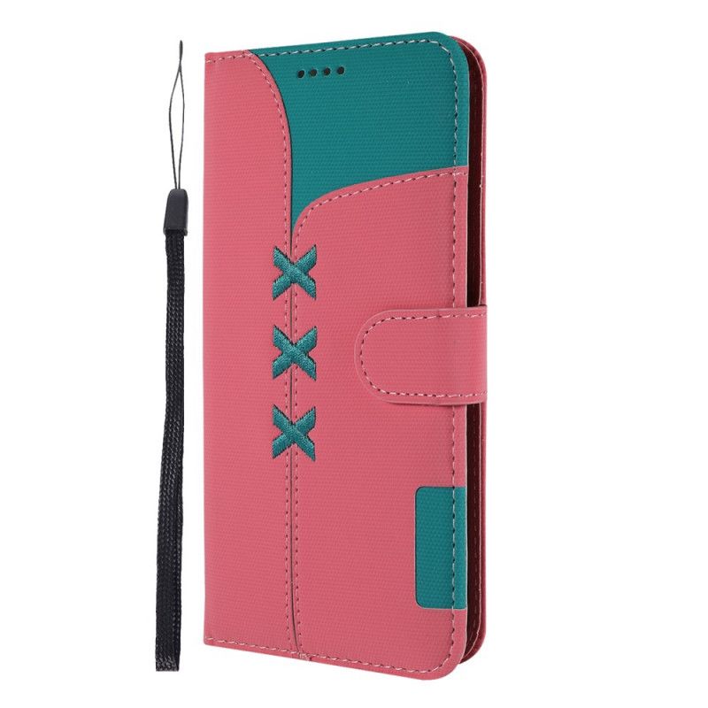 Flip Cover Huawei Y6 2019 Grå Fancy Stil