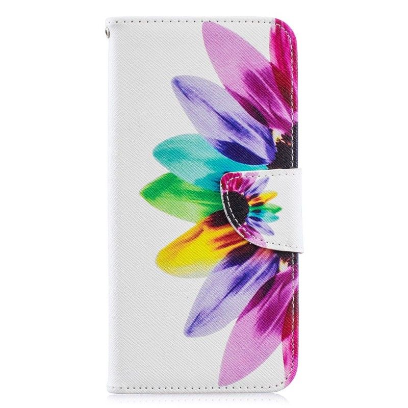 Flip Cover Huawei Y6 2019 Mobilcover Akvarelblomst