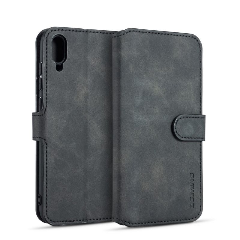 Flip Cover Huawei Y6 2019 Sort Mobilcover Retro Dg.Ming