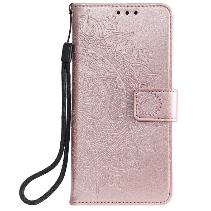 Flip Cover Læder for Huawei Y6 2019 Grå Solmandala