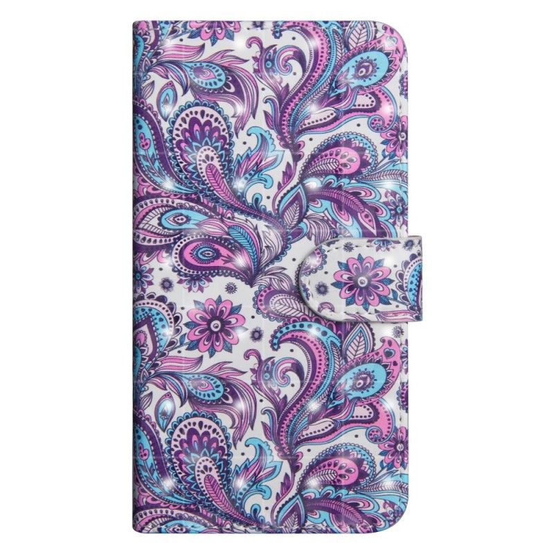 Flip Cover Læder Huawei Y6 2019 Mønstrede Blomster