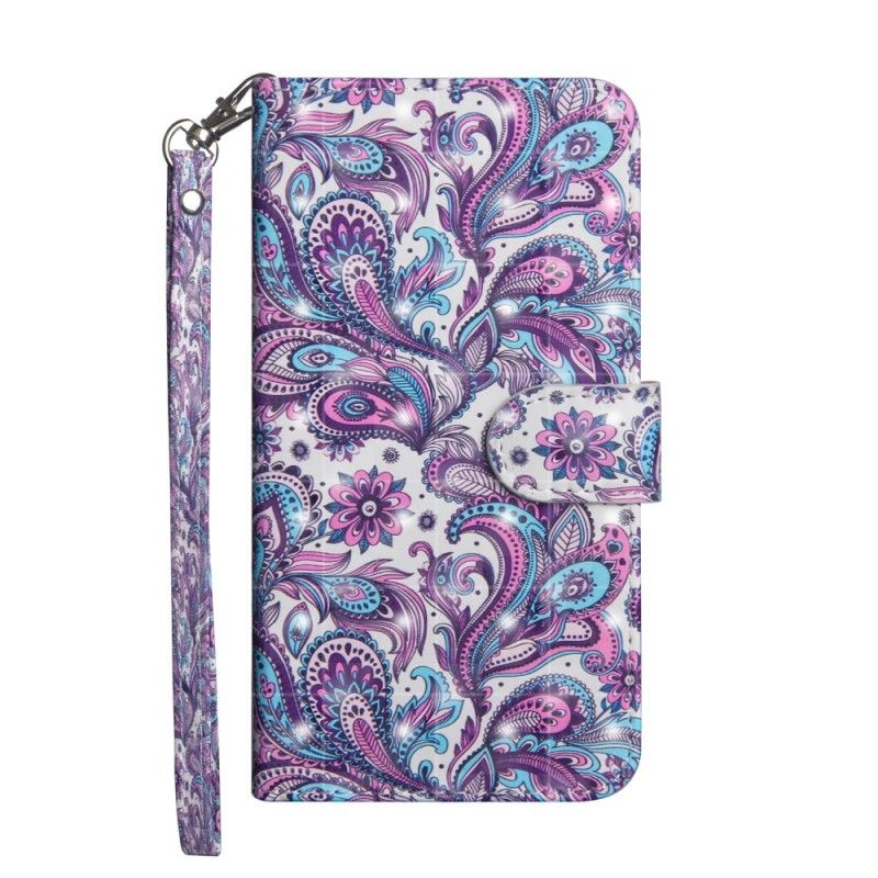 Flip Cover Læder Huawei Y6 2019 Mønstrede Blomster