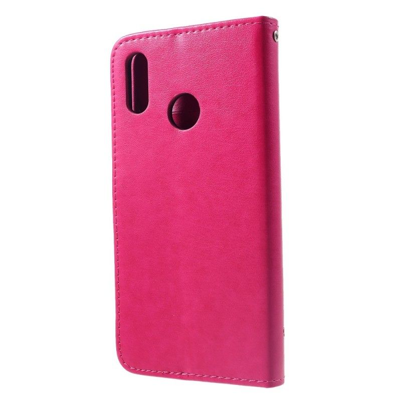 Flip Cover Huawei P Smart Plus Lyserød Sommerfugle Og G-Streng