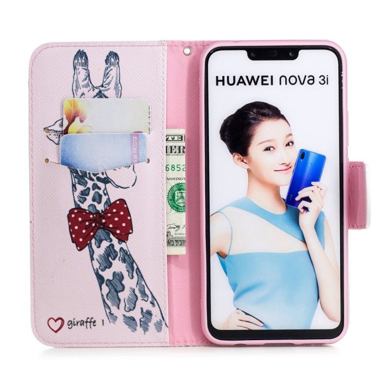 Flip Cover Huawei P Smart Plus Nørd Giraf