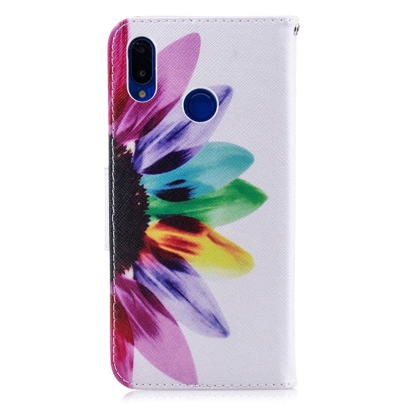 Flip Cover Læder Huawei P Smart Plus Akvarelblomst Beskyttelse