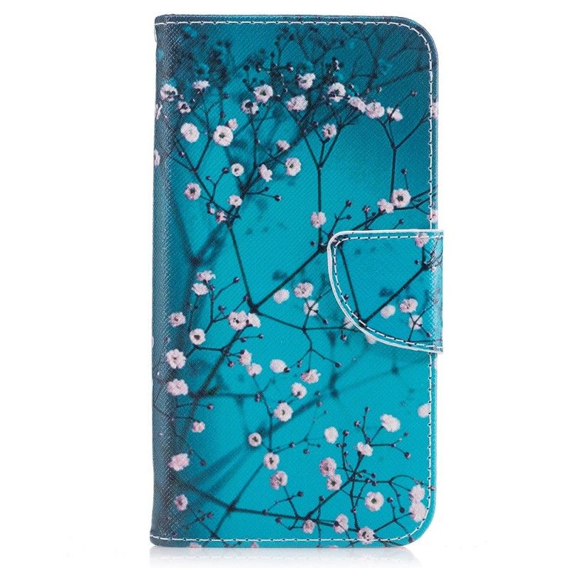 Flip Cover Læder for Samsung Galaxy XCover 4S / 4 Blomstrende Træ