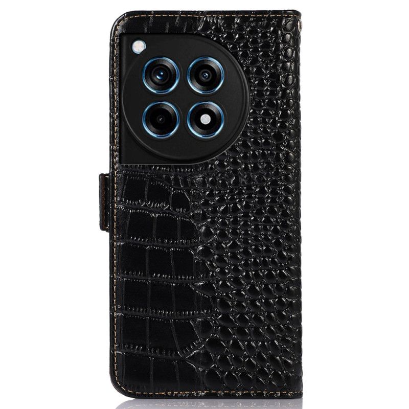 Flip Cover Oneplus 12r Crocodile Style Rfid-blokering