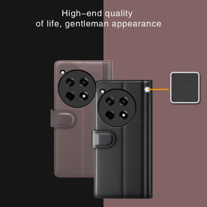 Læder Cover Oneplus 12r Telefon Etui Læder