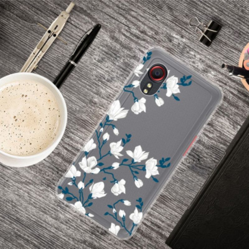 Cover Samsung Galaxy Xcover 5 Hvide Blomster