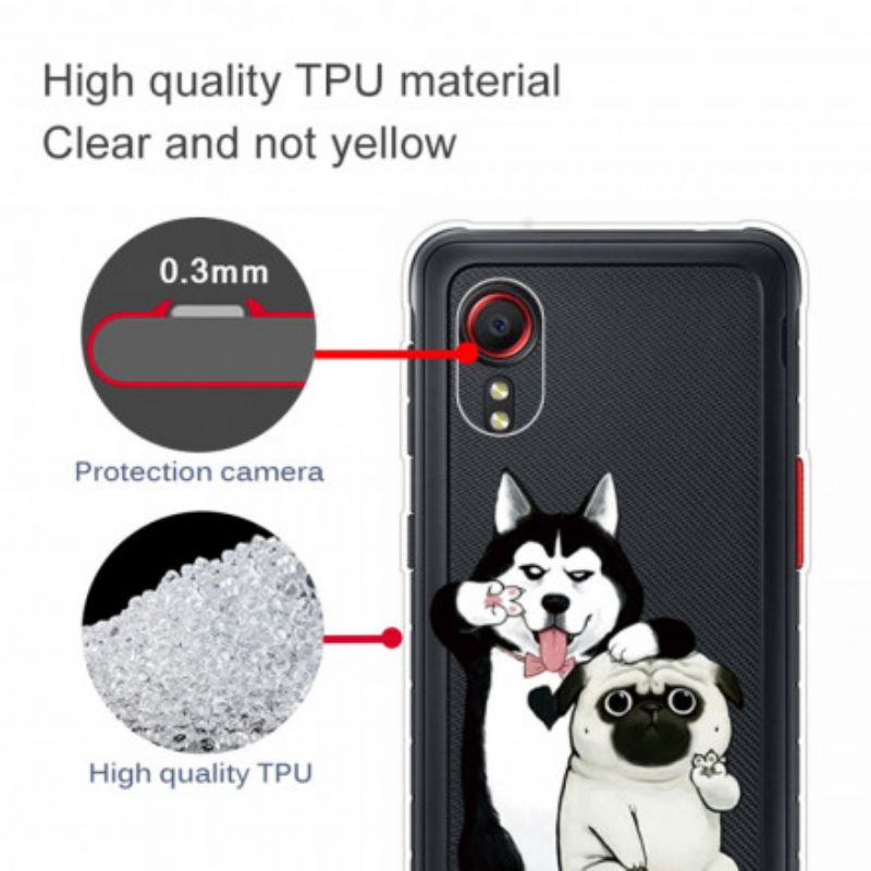 Cover Samsung Galaxy Xcover 5 Telefon Etui Sjove Hunde