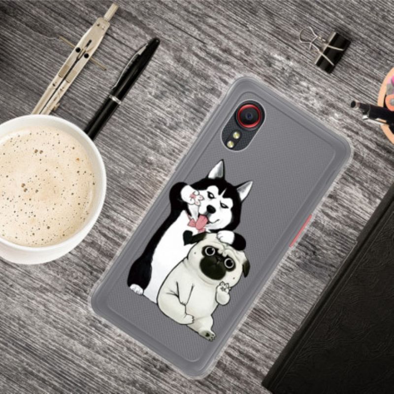 Cover Samsung Galaxy Xcover 5 Telefon Etui Sjove Hunde