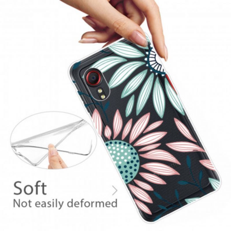 Cover Samsung Galaxy Xcover 5 Telefon Etui Transparent One Flower