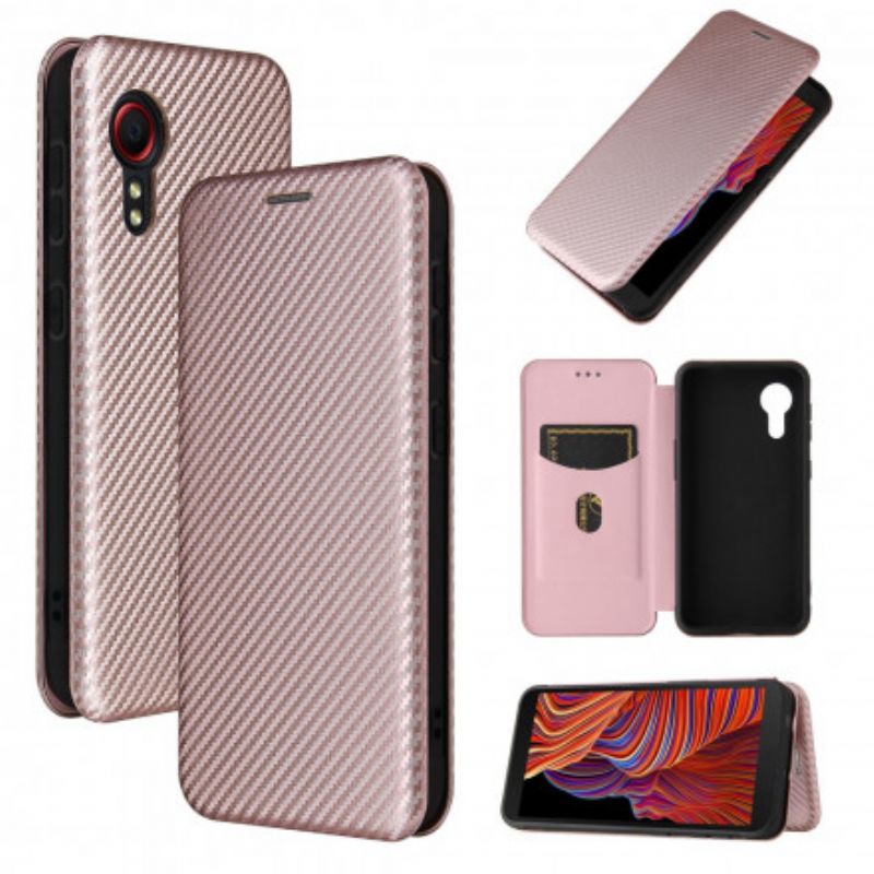 Flip Cover Samsung Galaxy Xcover 5 Kulfiber