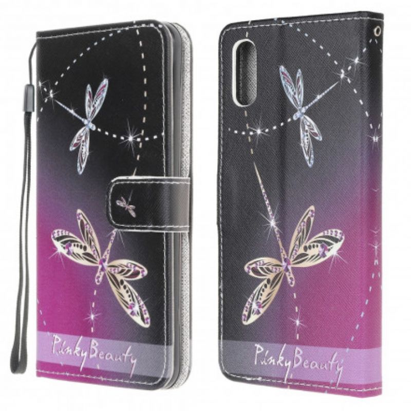 Flip Cover Samsung Galaxy Xcover 5 Strappy Dragonflies