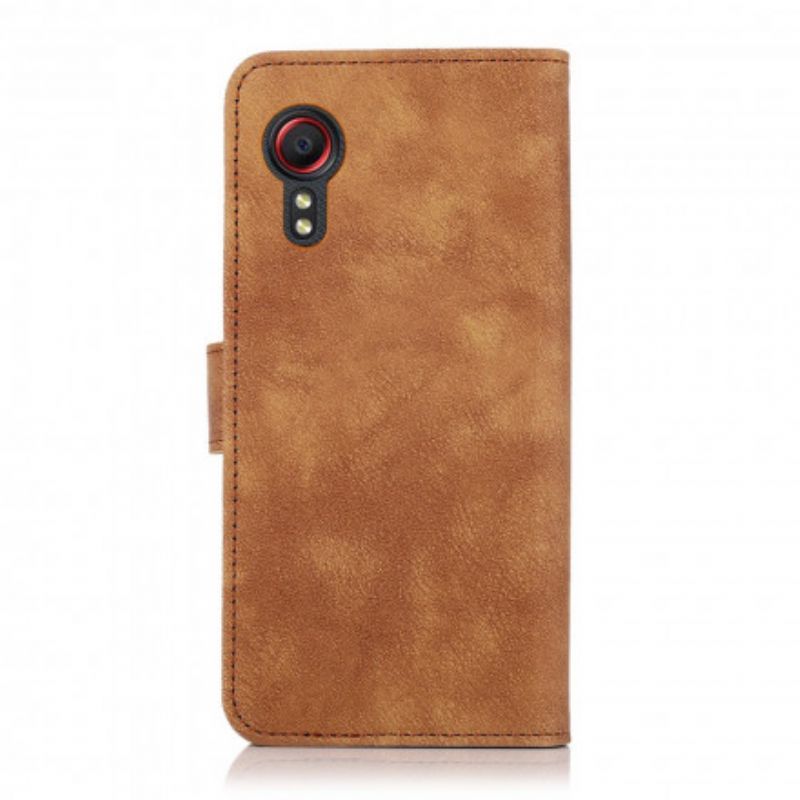 Flip Cover Samsung Galaxy Xcover 5 Style Læder Vintage Nitte