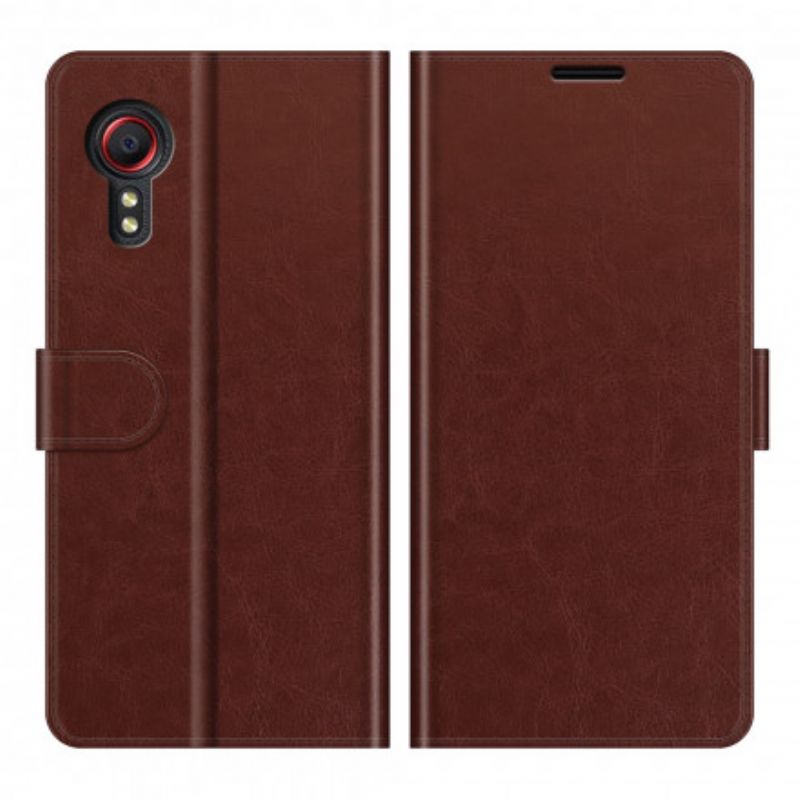 Flip Cover Samsung Galaxy Xcover 5 Traditionel Læderstil