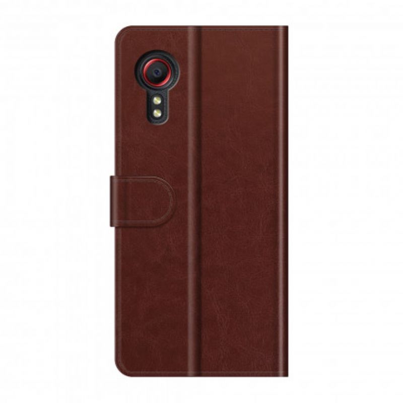 Flip Cover Samsung Galaxy Xcover 5 Traditionel Læderstil