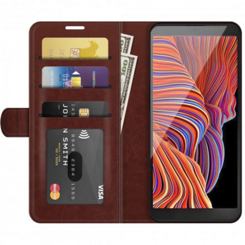 Flip Cover Samsung Galaxy Xcover 5 Traditionel Læderstil