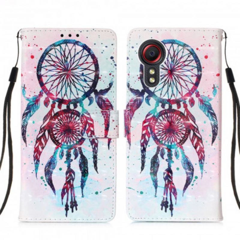 Flip Cover Samsung Galaxy Xcover 5 Watercolor Dream Catcher