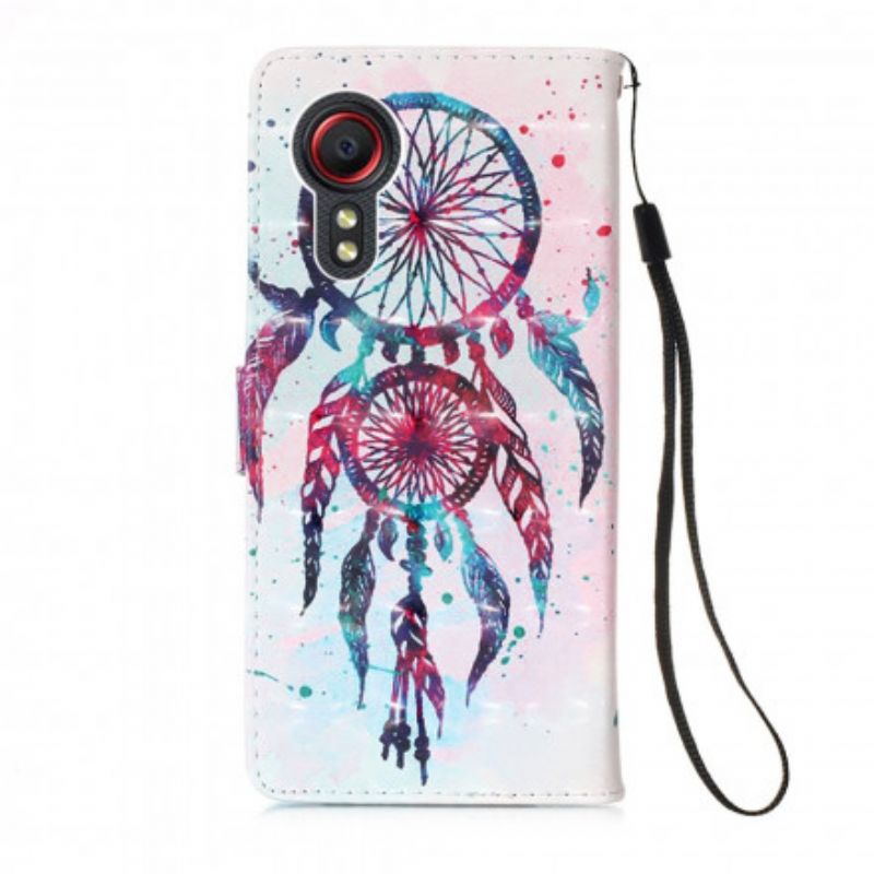 Flip Cover Samsung Galaxy Xcover 5 Watercolor Dream Catcher