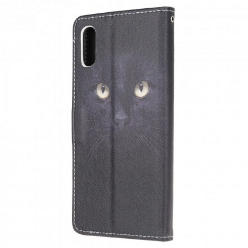 Flip Cover Til Samsung Galaxy Xcover 5 Black Strappy Cat Eyes