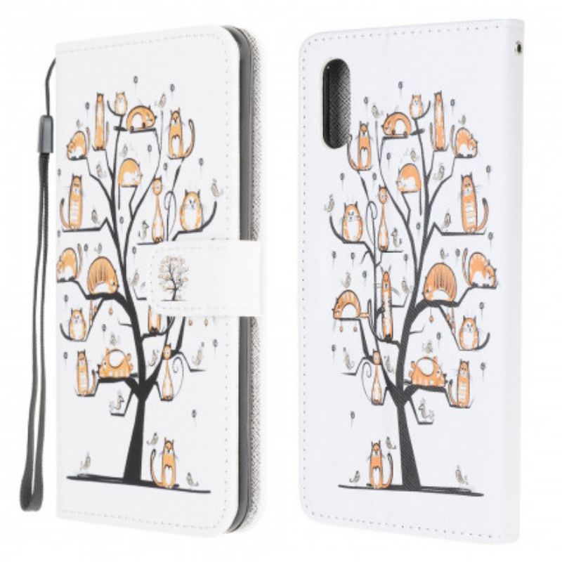 Flip Cover Til Samsung Galaxy Xcover 5 Funky Cats Strappy