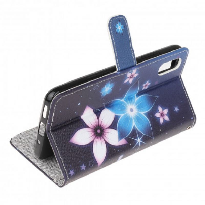 Flip Cover Til Samsung Galaxy Xcover 5 Måneblomster Med Rem