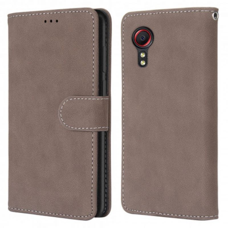 Flip Cover Til Samsung Galaxy Xcover 5 Style Læder Vintage Couture