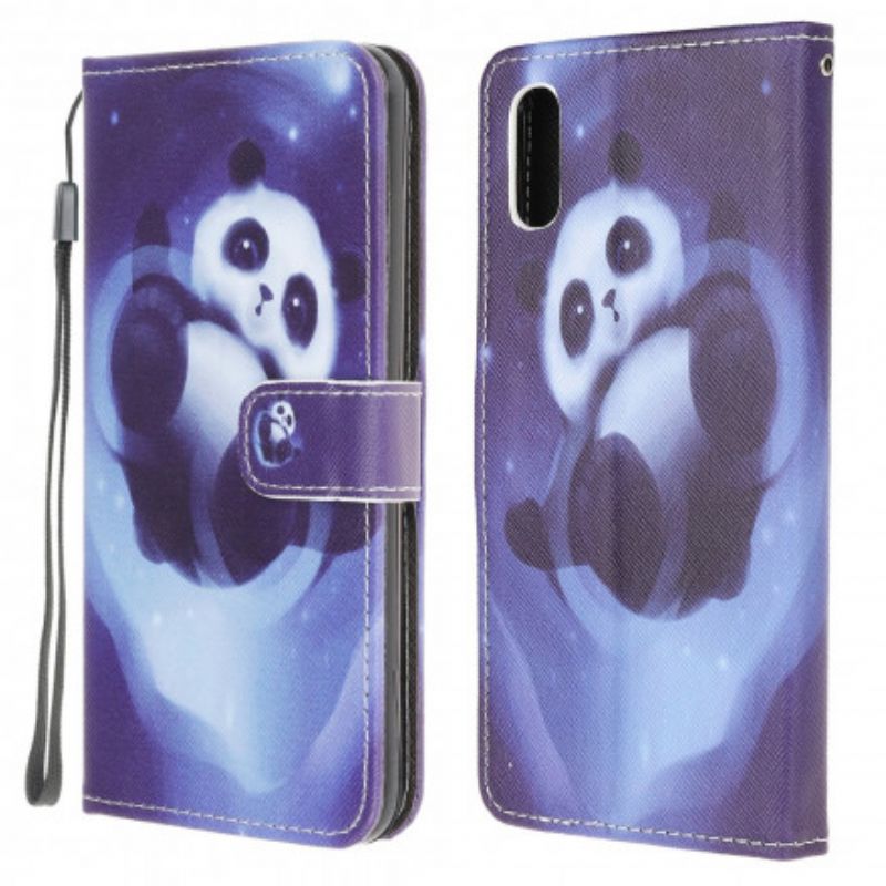 Læder Cover Samsung Galaxy Xcover 5 Panda Space Strappy