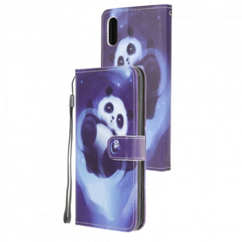 Læder Cover Samsung Galaxy Xcover 5 Panda Space Strappy