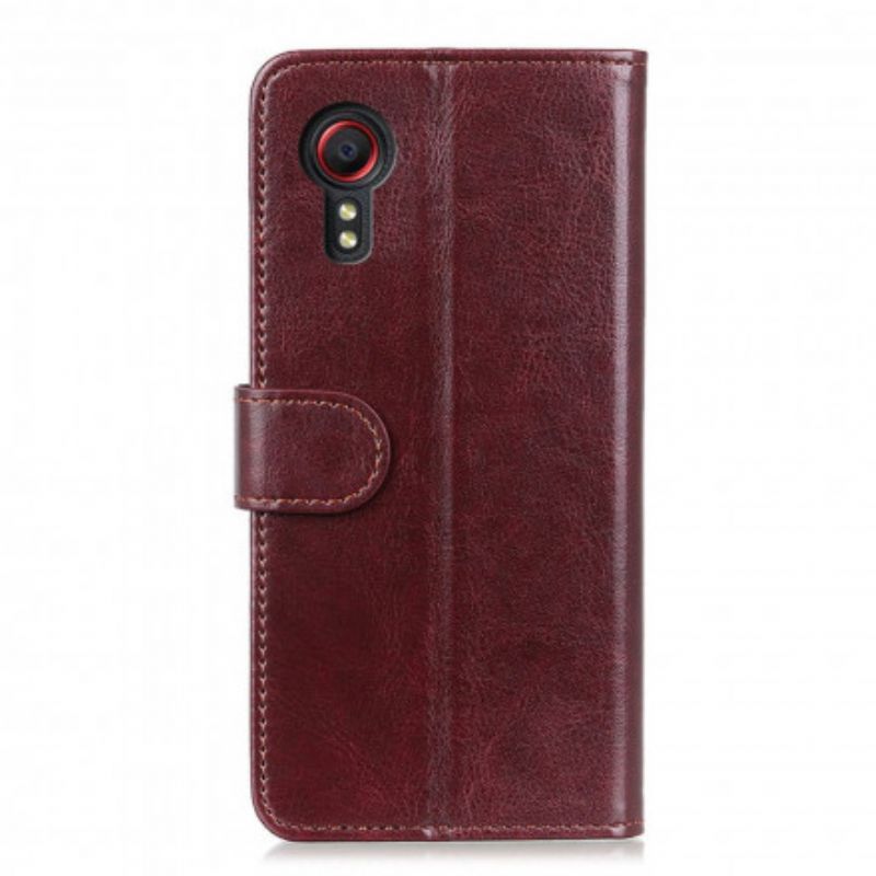 Læder Cover Samsung Galaxy Xcover 5 Telefon Etui Glacial Finesse