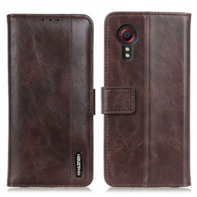 Læder Cover Samsung Galaxy Xcover 5 Telefon Etui Khazneh Elegance Læderstil