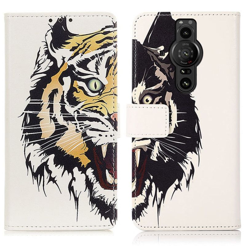 Flip Cover Sony Xperia Pro-i Fierce Tiger