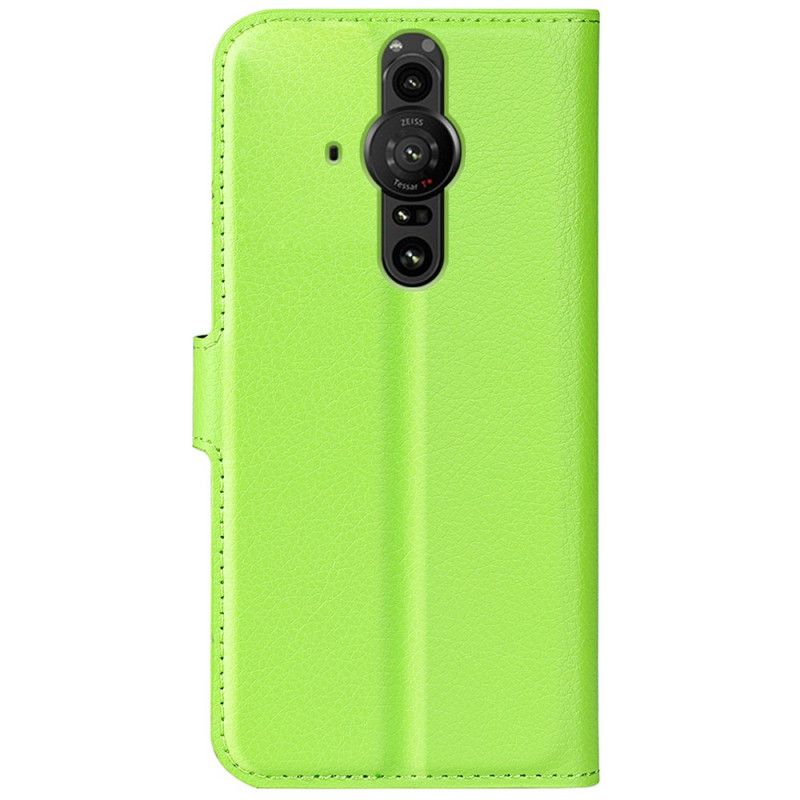 Læder Cover Sony Xperia Pro-i Telefon Etui Klassisk Litchi-effekt