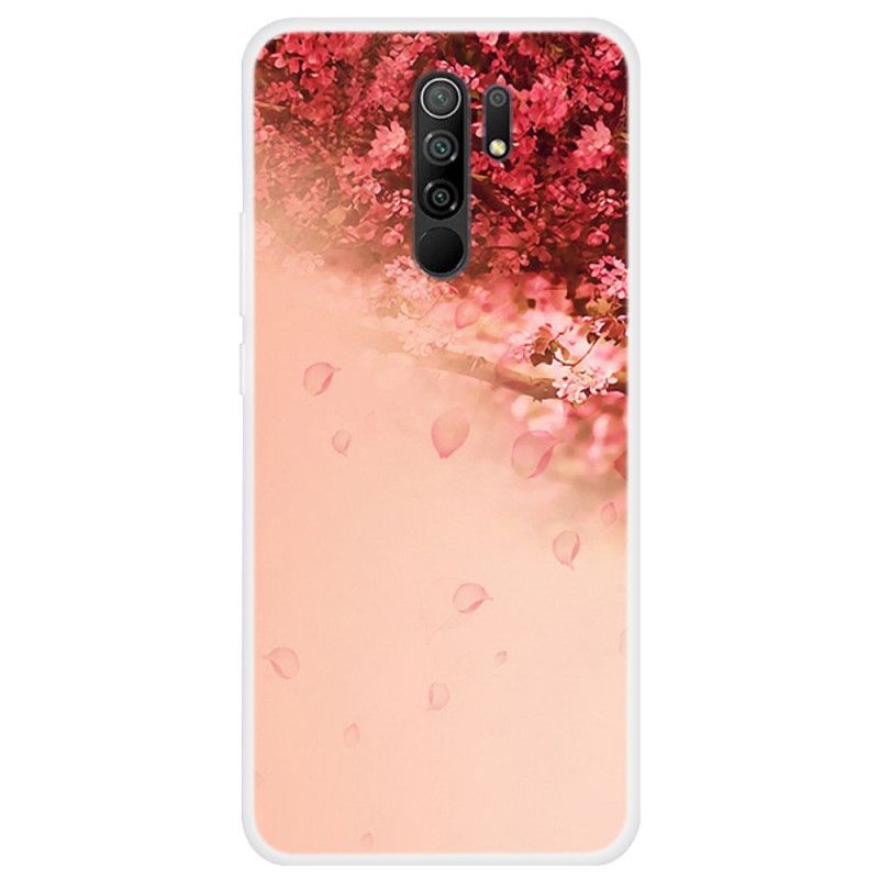 Cover Xiaomi Redmi 9 Gennemsigtigt Romantisk Træ