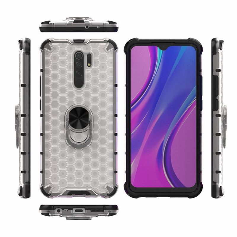 Cover Xiaomi Redmi 9 Sort Bikagestil Og Ringstil