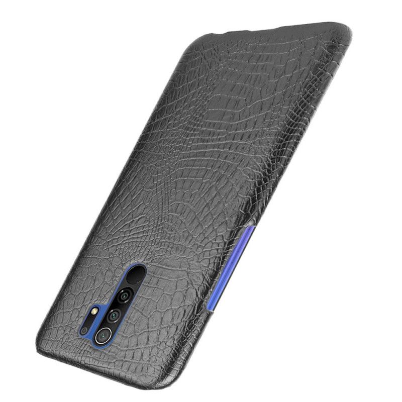 Cover Xiaomi Redmi 9 Sort Krokodillehudstil