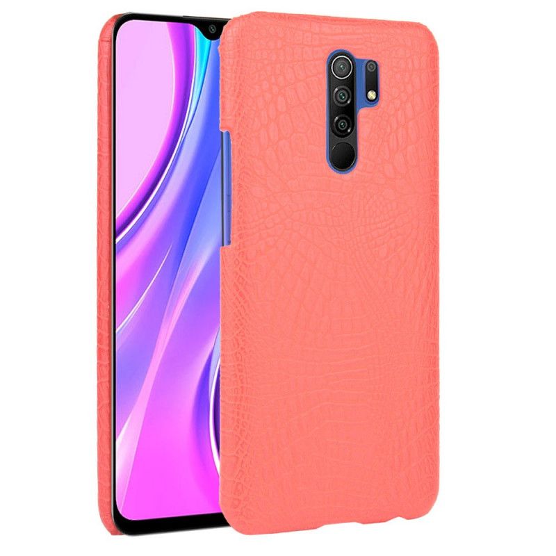 Cover Xiaomi Redmi 9 Sort Krokodillehudstil