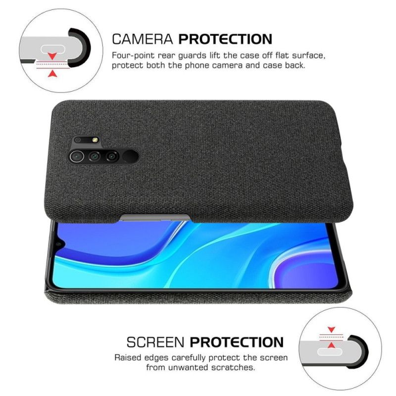 Cover Xiaomi Redmi 9 Sort Ksq Chic Stof