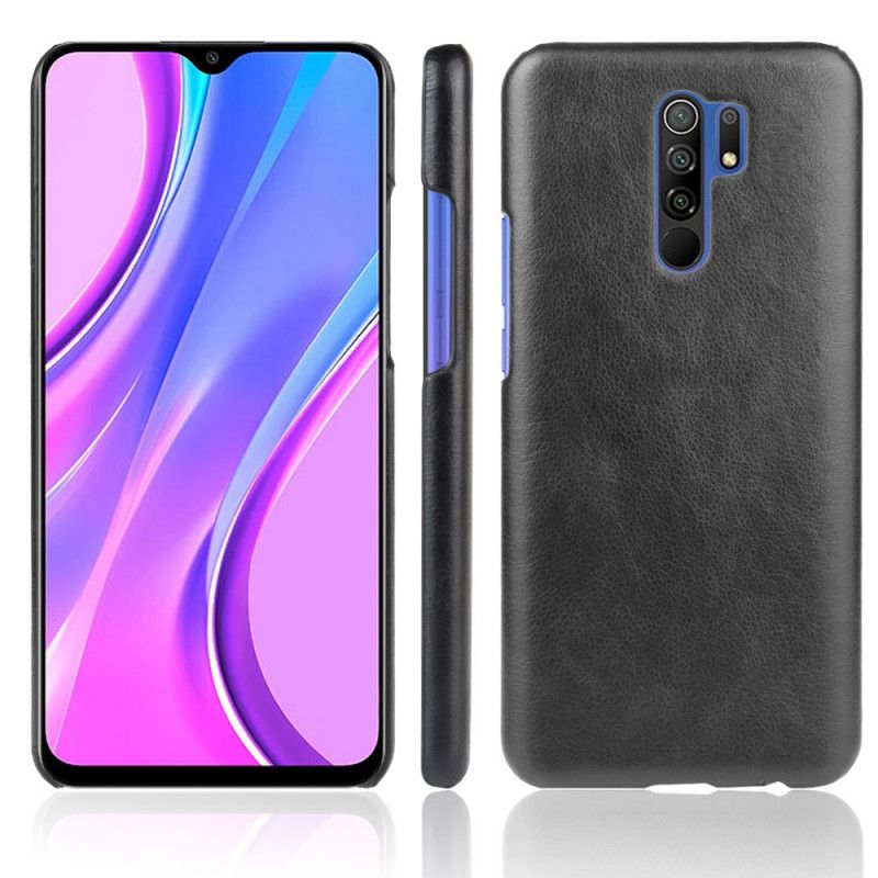 Cover Xiaomi Redmi 9 Sort Performance Lædereffekt