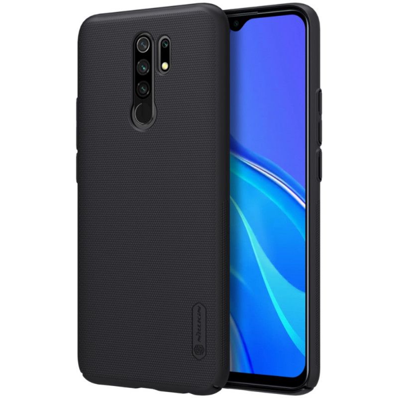 Cover Xiaomi Redmi 9 Sort Stiv Frostet Nillkin