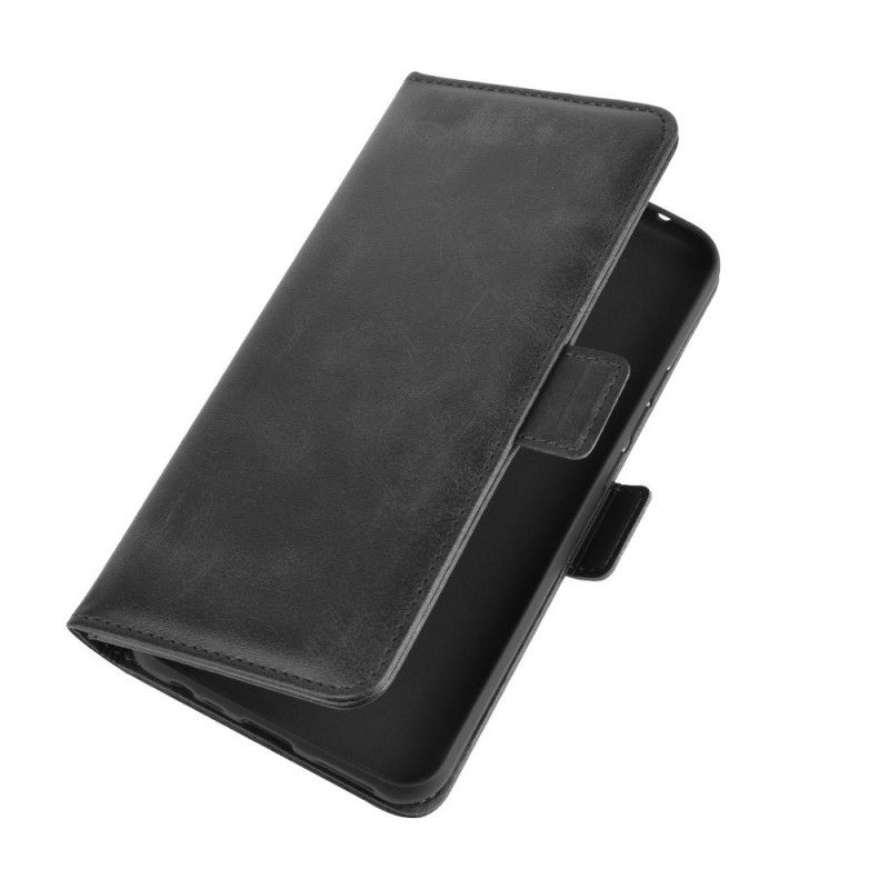 Flip Cover Læder for Xiaomi Redmi 9 Sort Dobbelt Flap