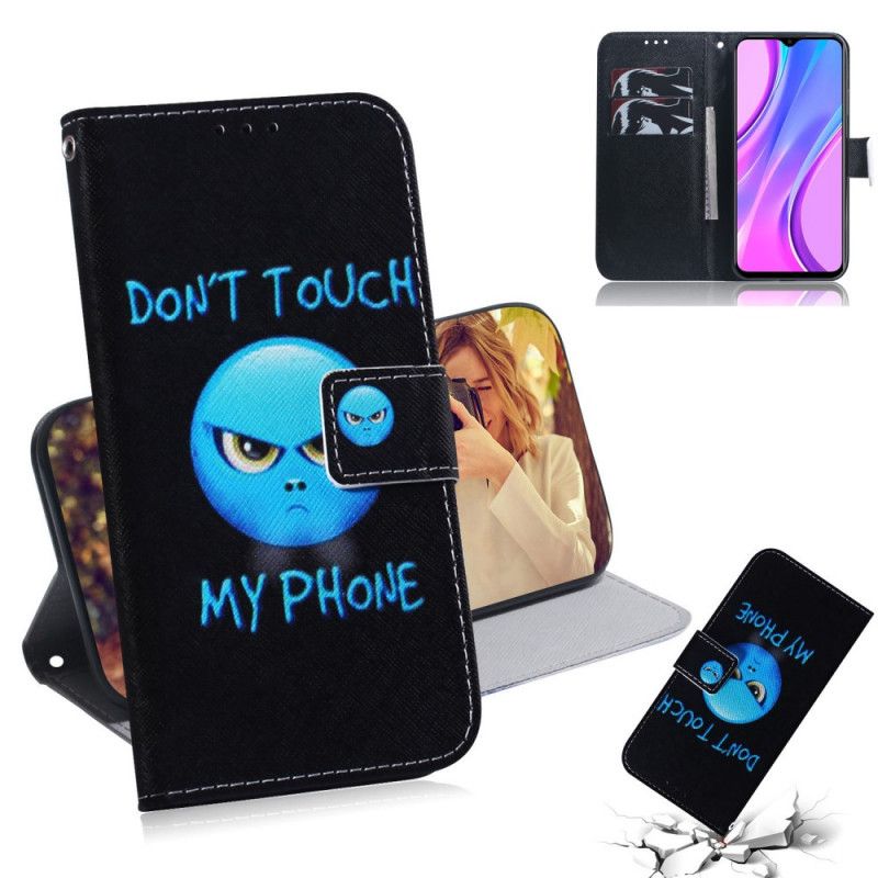 Flip Cover Læder Xiaomi Redmi 9 Emoji-Telefon