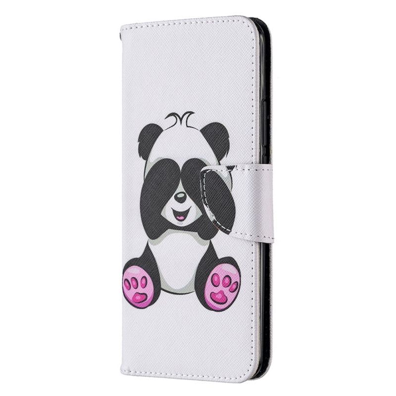 Flip Cover Læder Xiaomi Redmi 9 Sjov Panda Beskyttelse