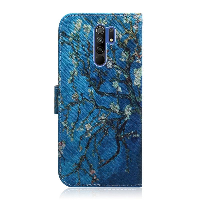 Flip Cover Xiaomi Redmi 9 Mobilcover Blomstrende Gren