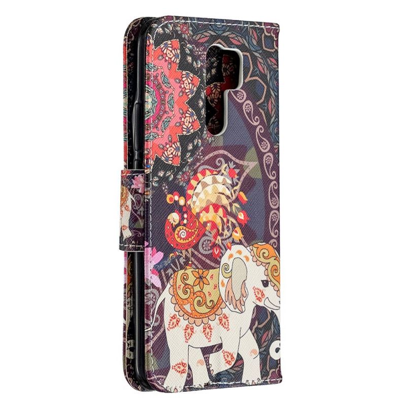 Flip Cover Xiaomi Redmi 9 Mobilcover Indiske Elefanter