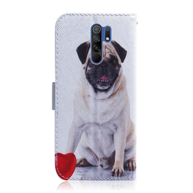 Flip Cover Xiaomi Redmi 9 Mobilcover Mops Hund